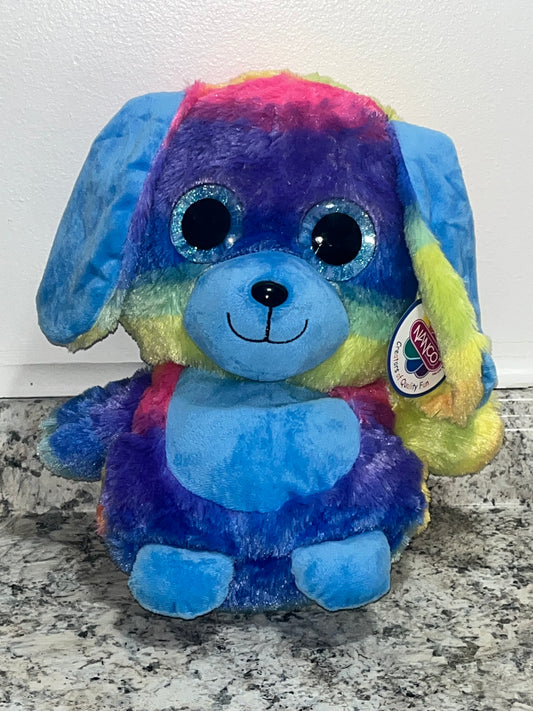 Nanco Rainbow Bunny Plushie