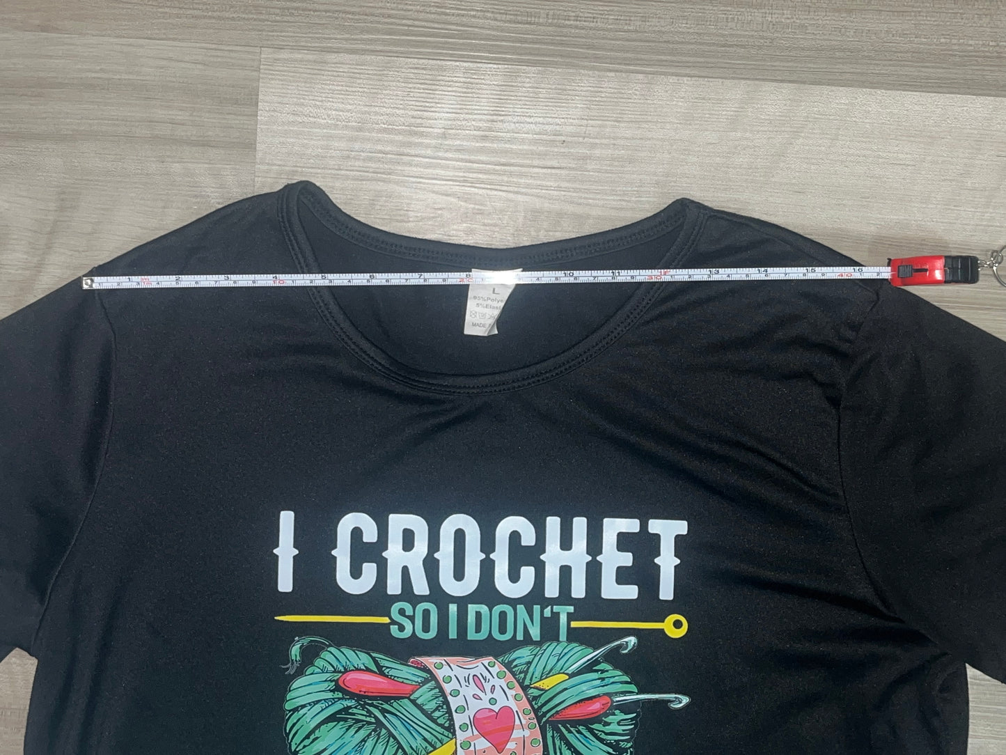 SHEIN Crochet Sarcasm Shirt
